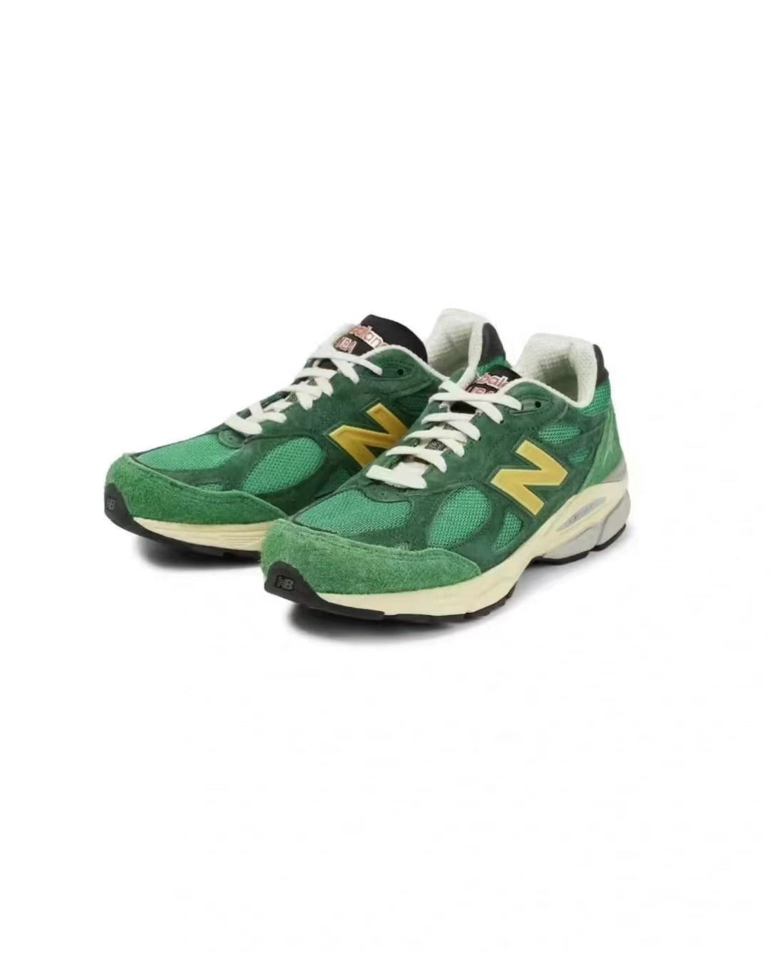 New Balance 990v3 Sneakers – Green, Purple & Grey